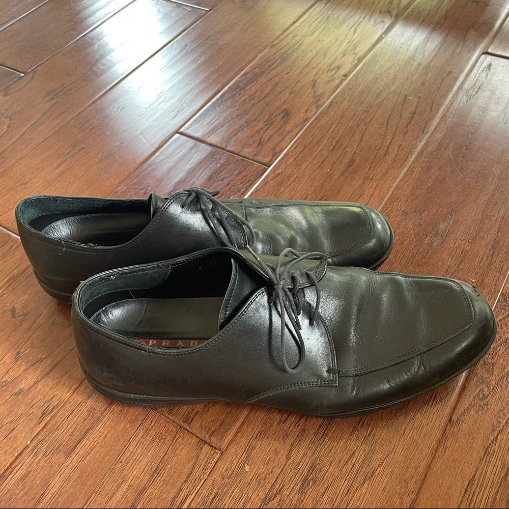 Black Prada Oxfords